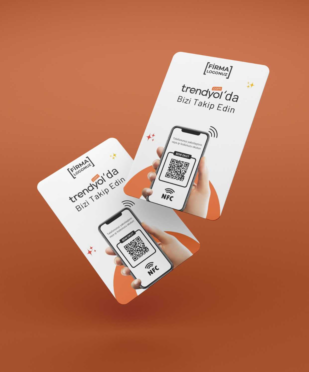 Trendyol Pazaryeri Takip Kartı NFC ve QR Pazaryeri Mağaza Takip Kartı