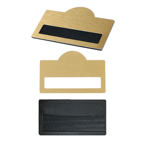 Oval Metal Yaka İsimliği -Şık ve Dayanıklı Logolu Baskılı Yaka İsimlik
