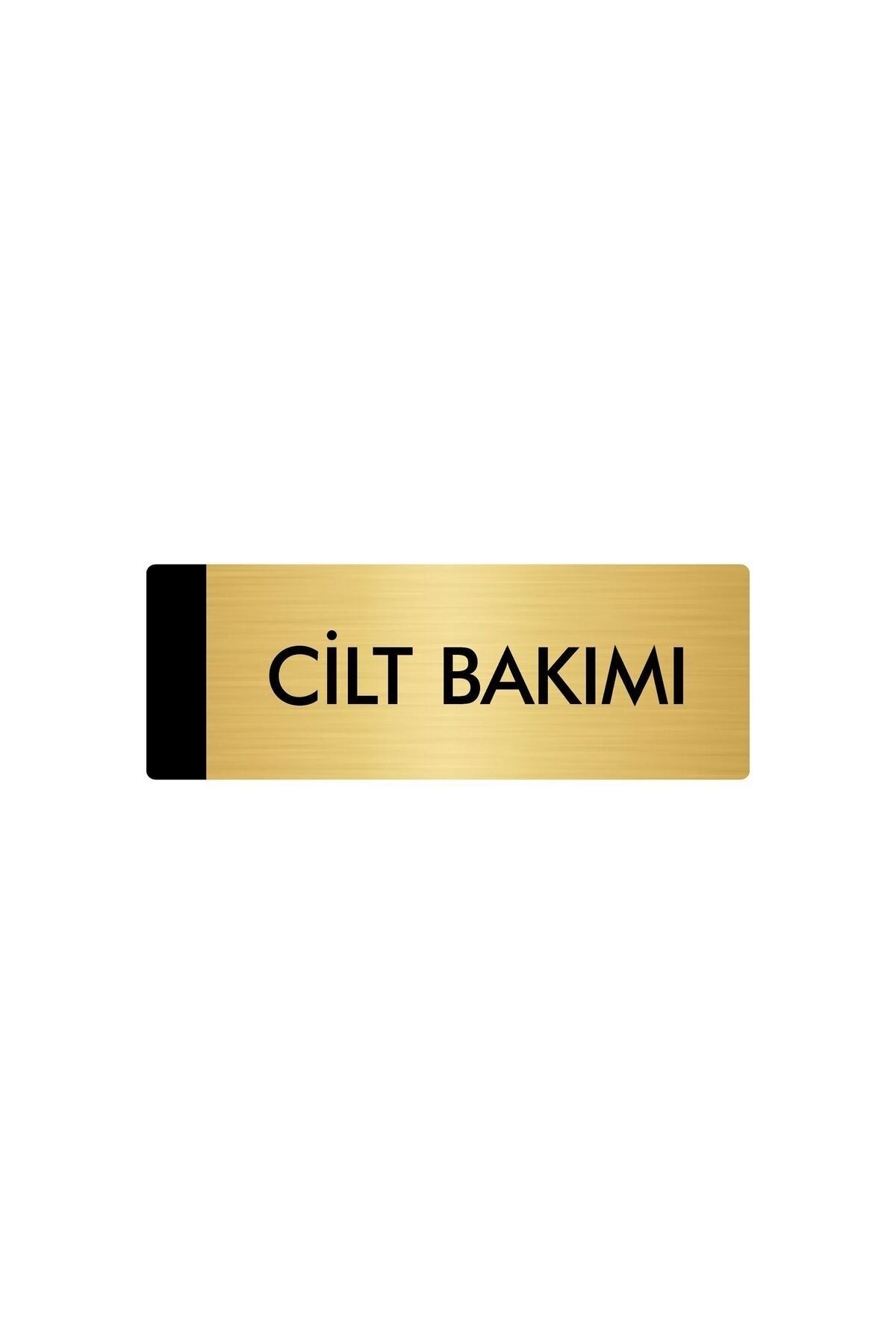 Metal Yönlendirme Levhası, Departman Kapı Isimliği Cilt Bakımı 5x20 Cm Altın Renk Kapı İsimlik Tabela