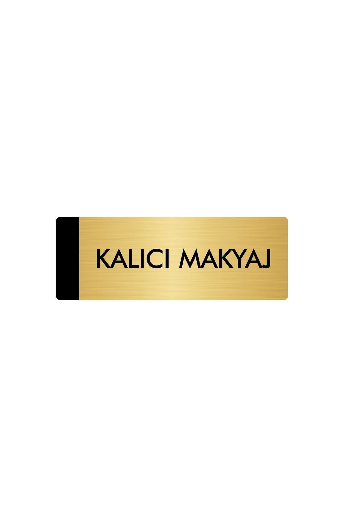 Metal Yönlendirme Levhası, Departman Kapı Isimliği Kalıcı Makyaj 5x20 Cm Altın Renk Kapı İsimlik Tabela