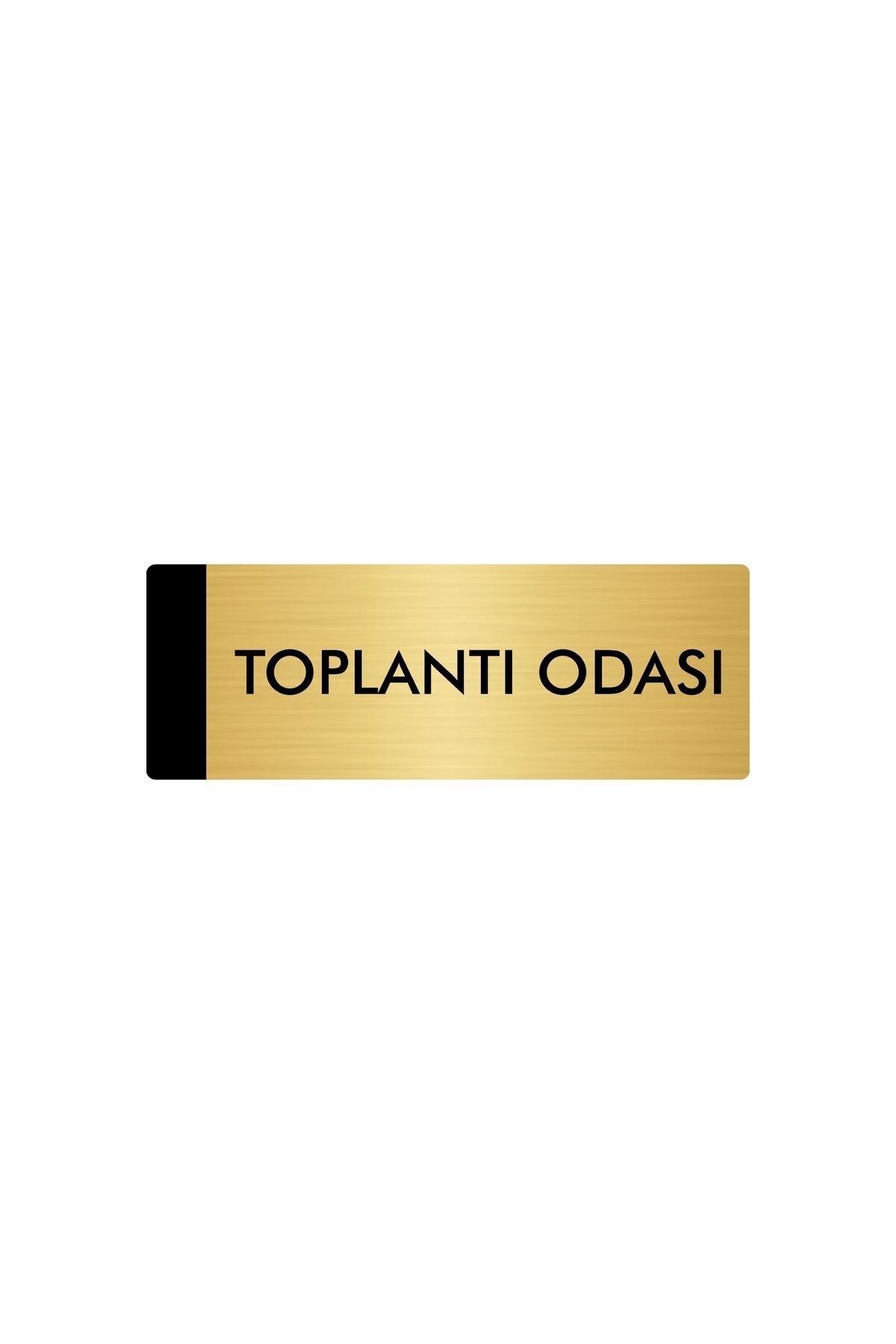 Metal Yönlendirme Levhası, Departman Kapı Isimliği Toplantı Odası 5x20 Cm Altın Renk Kapı İsimlik Tabela