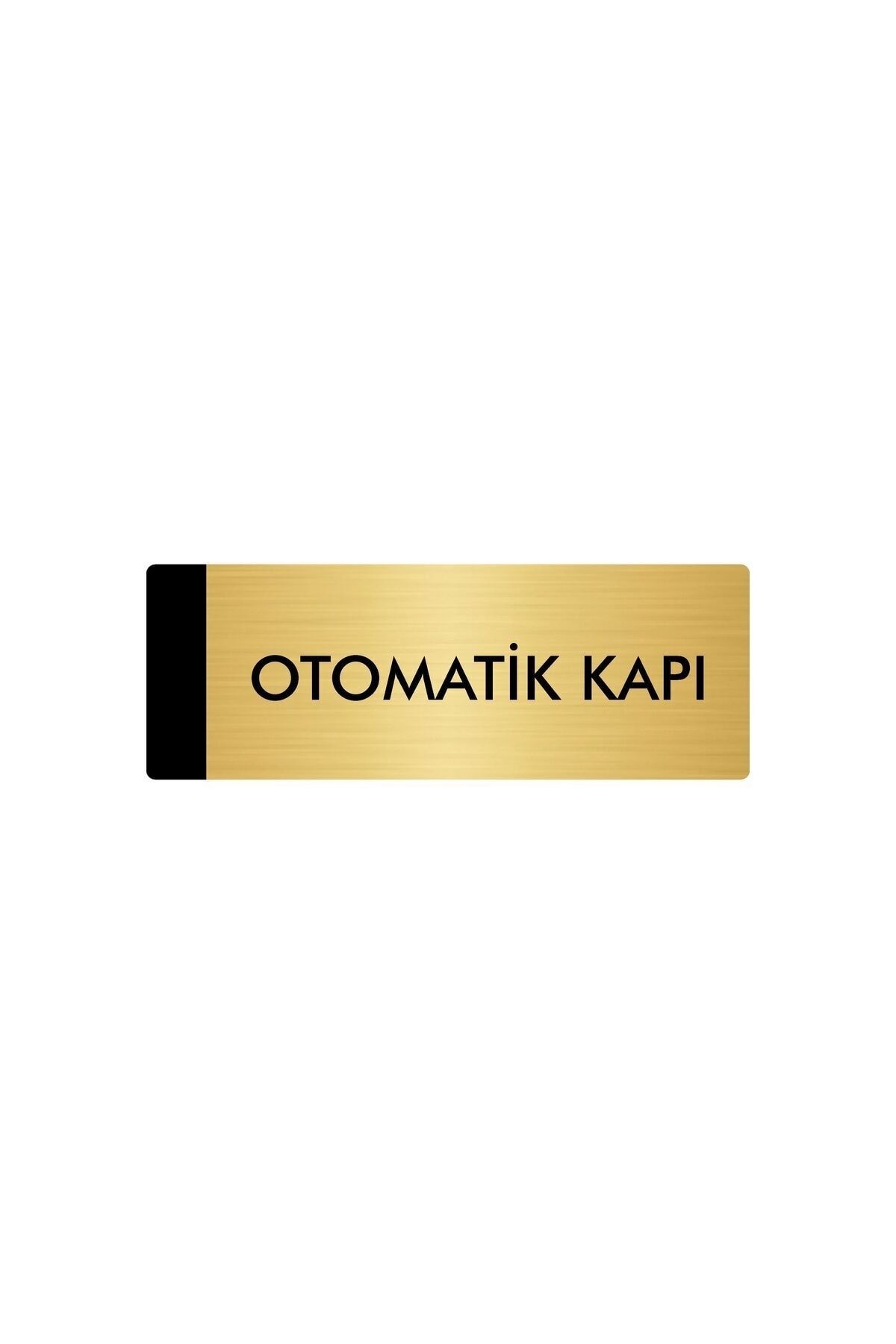 Metal Yönlendirme Levhası, Departman Kapı Isimliği Otomatik Kapı 5x20 Cm Altın Renk Kapı İsimlik Tabela