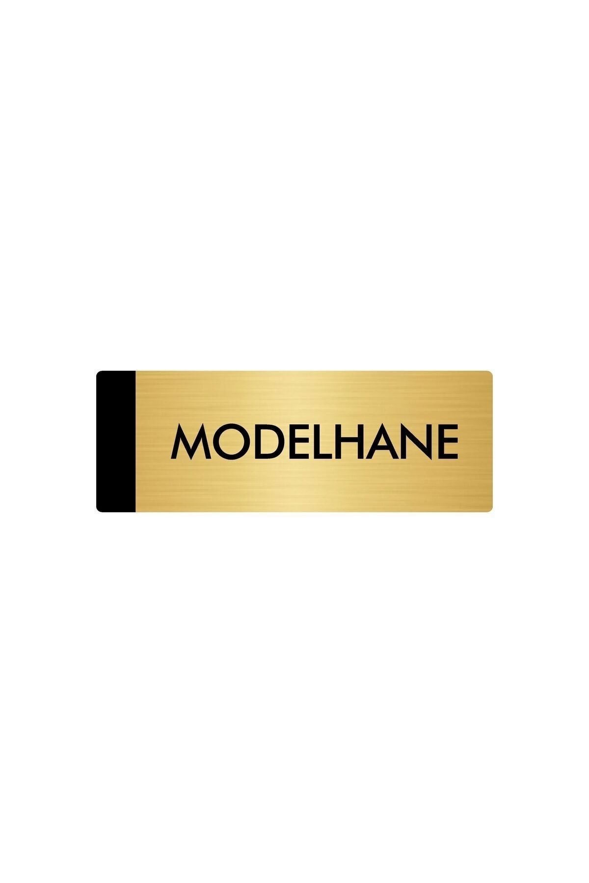 Metal Yönlendirme Levhası, Departman Kapı Isimliği Modelhane 5x20 Cm Altın Renk Kapı İsimlik Tabela