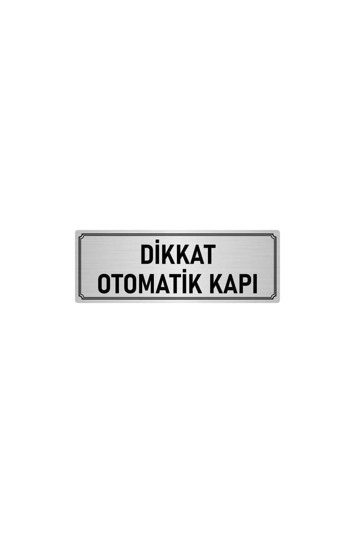 Metal Yönlendirme Levhası, Departman Kapı Isimliği Otomatik Kapı 5x20 Cm Gümüş Renk Kapı İsimlik Tabela