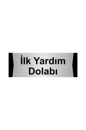 Yangın Dolabı 5x20 cm Gümüş Renk Metal Yönlendirme Levhası Kapı İsimlik Tabela