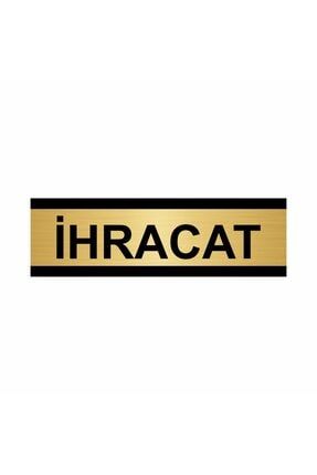 Ihracat 7x20cm Altın Renk Metal Yönlendirme Levhası Kapı İsimlik Tabela