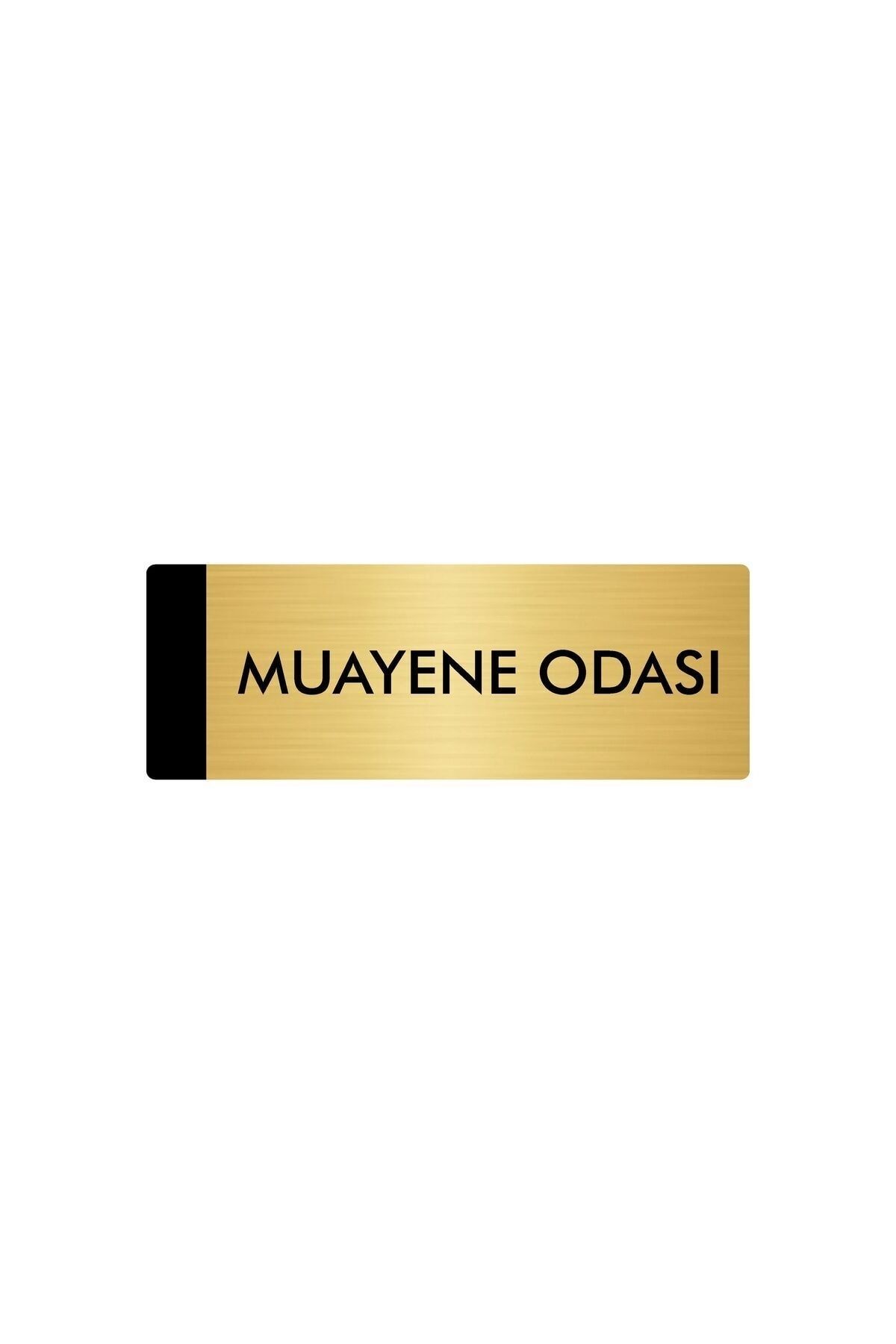 Metal Yönlendirme Levhası, Departman Kapı Isimliği Muayene Odası 10X20 Cm Gümüş Renk Kapı İsimlik Tabela