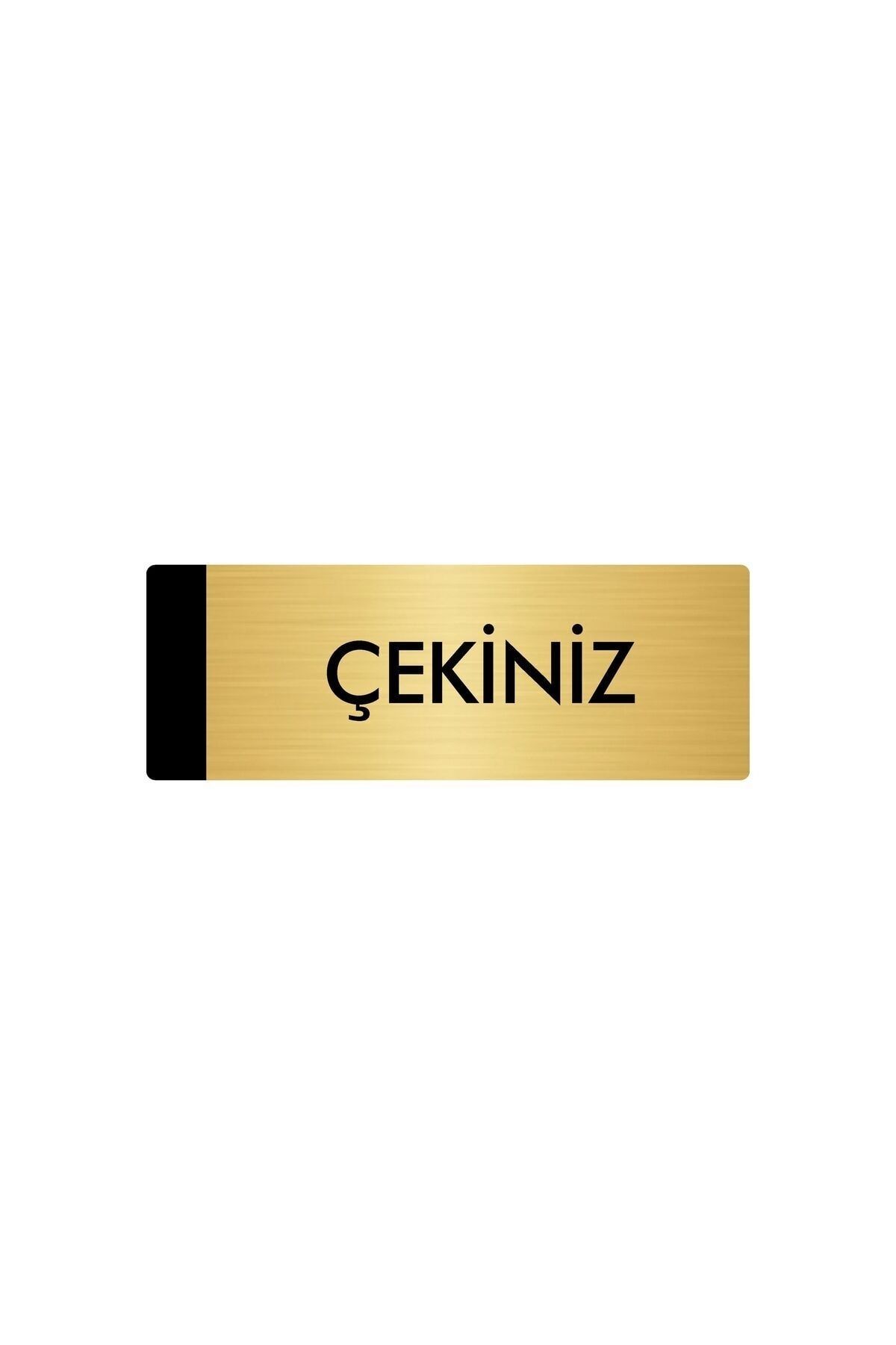 Metal Yönlendirme Levhası, Departman Kapı Isimliği Çekiniz 7X20 Cm Altın Renk Kapı İsimlik Tabela