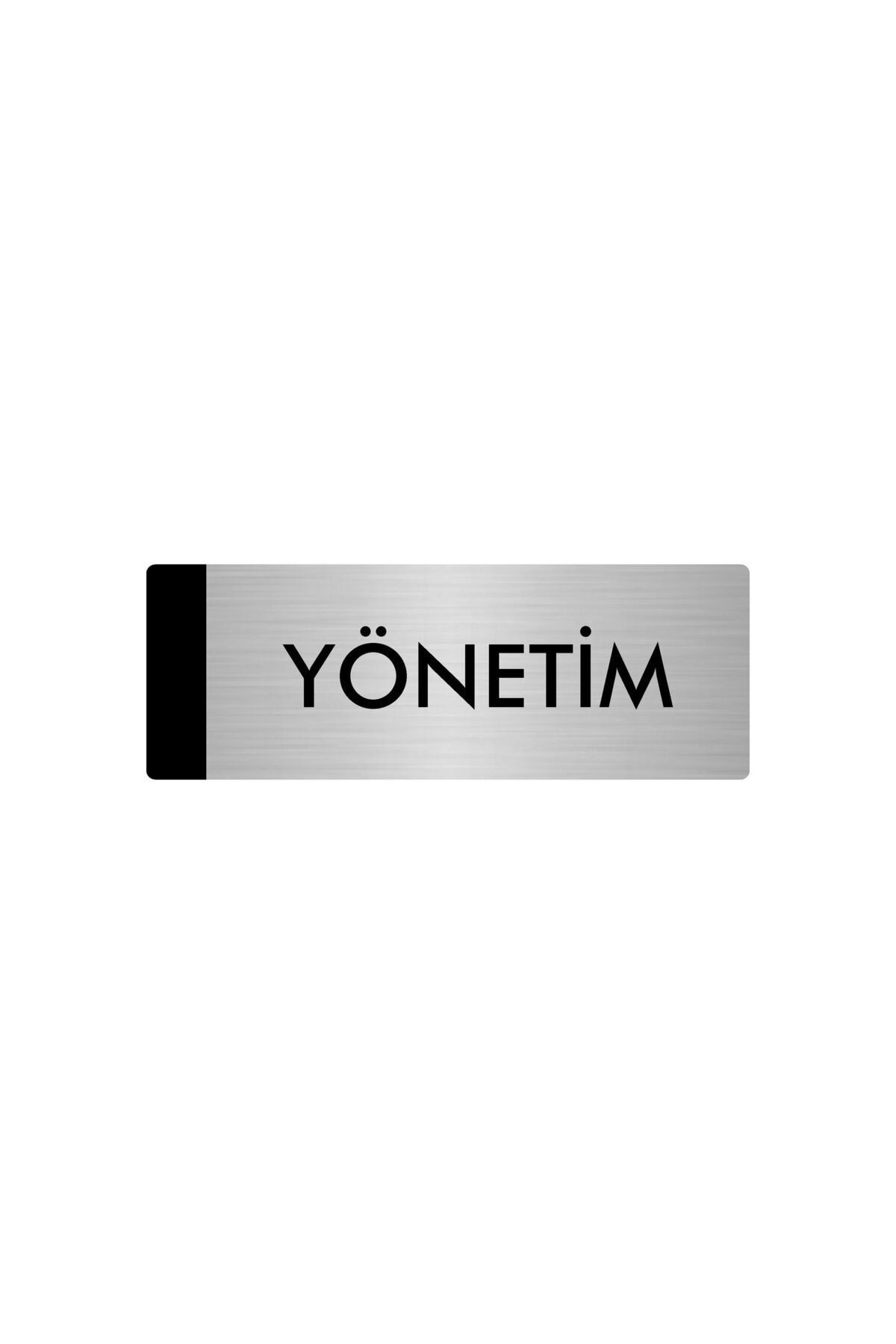 Metal Yönlendirme Levhası, Departman Kapı Isimliği Yönetim 7X20 Cm Gümüş Renk Kapı İsimlik Tabela