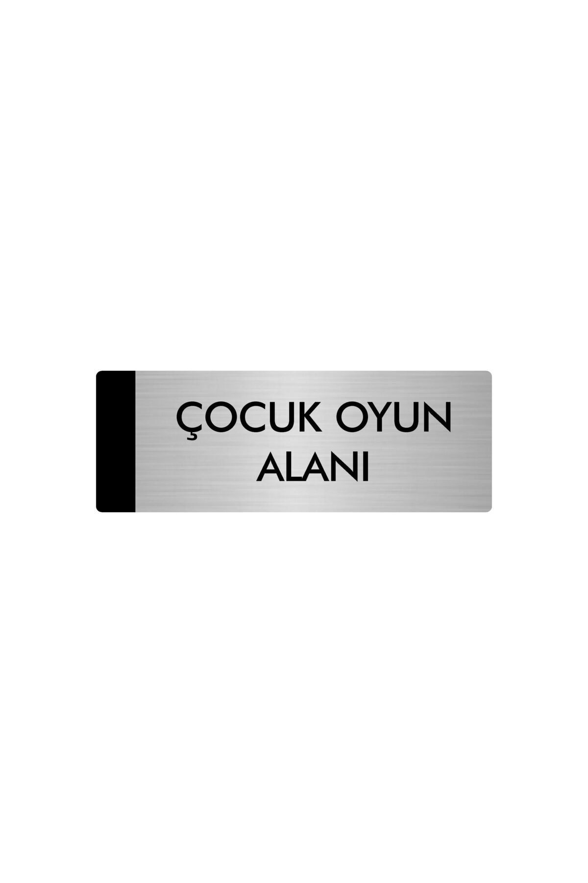 Metal Yönlendirme Levhası, Departman Kapı Isimliği Çocuk Oyun Alanı 10X20 Cm Gümüş Renk Kapı İsimlik Tabela