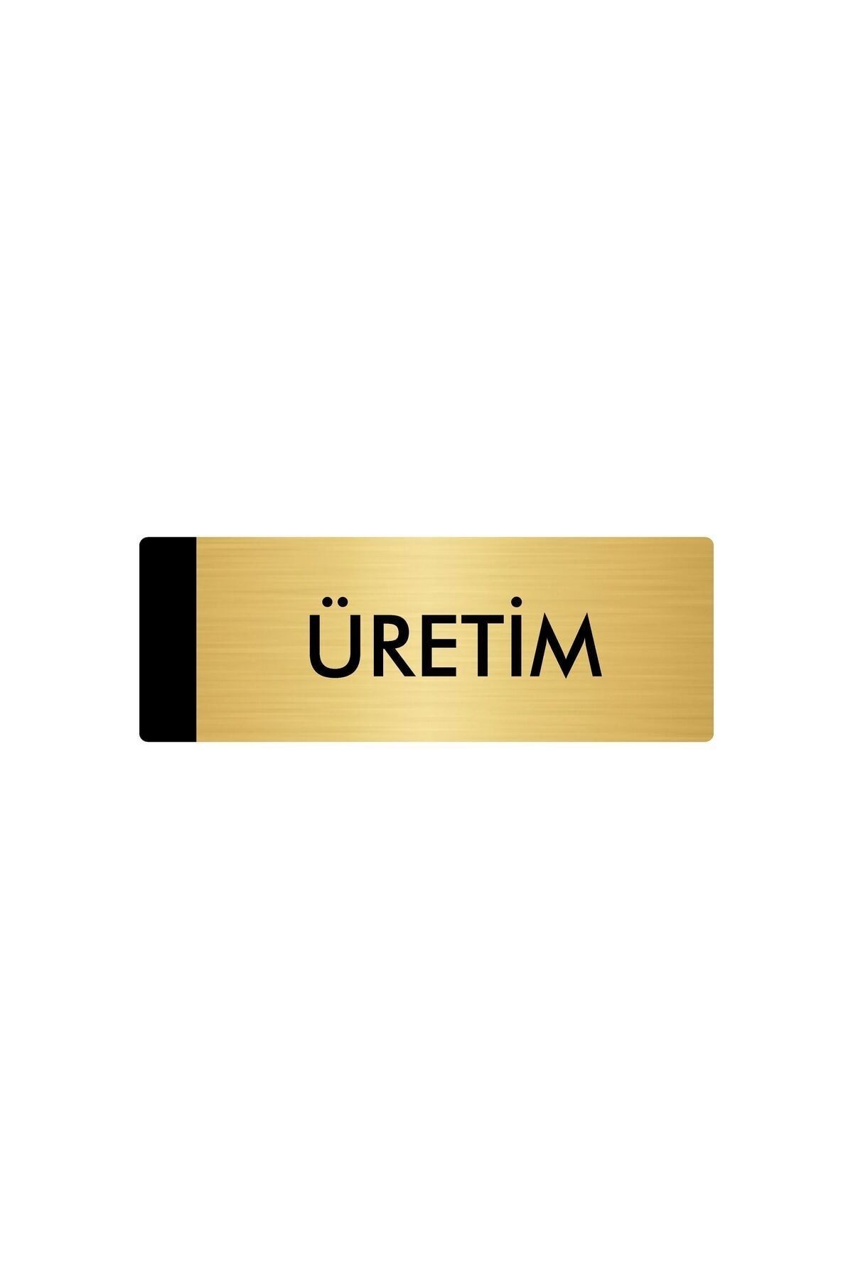 Metal Yönlendirme Levhası, Departman Kapı Isimliği Üretim 7X20 Cm Altın Renk Kapı İsimlik Tabela