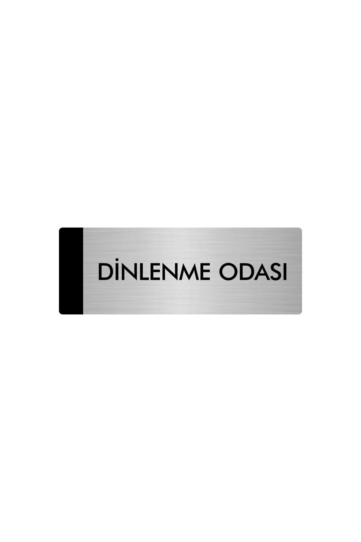 Metal Yönlendirme Levhası, Departman Kapı Isimliği Dinlenme Odası 7X20 Cm Gümüş Renk Kapı İsimlik Tabela