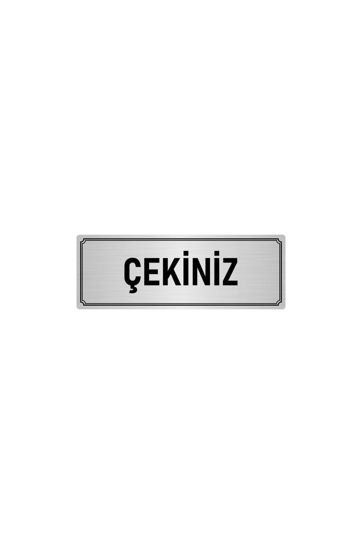 Metal Yönlendirme Levhası, Departman Kapı Isimliği Çekiniz 10x20 Cm Gümüş Renk Kapı İsimlik Tabela