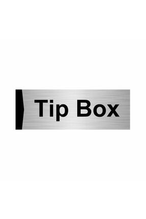 Tipbox 7x20cm Gümüş Renk Metal Yönlendirme Levhası Kapı İsimlik Tabela