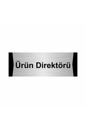Ürün Direktörü 10x20cm Gümüş Renk Metal Yönlendirme Levhası Kapı İsimlik Tabela