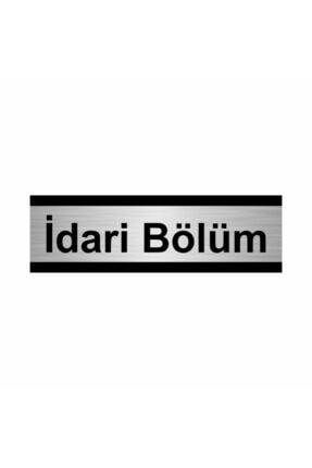 Idari Bölüm 10x20cm Gümüş Renk Metal Yönlendirme Levhası Kapı İsimlik Tabela