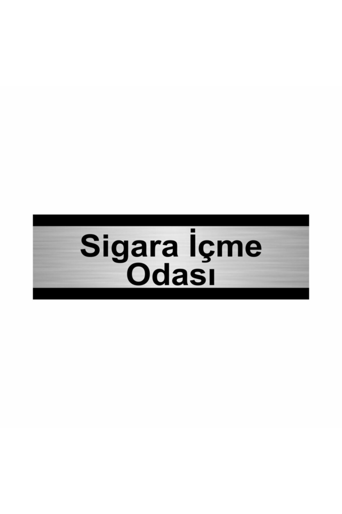 Kızımın Odası 10x20cm Gümüş Renk Metal Yönlendirme Levhası Kapı İsimlik Tabela