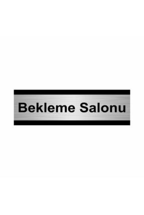 Bekleme Salonu 10x20cm Gümüş Renk Metal Yönlendirme Levhası Kapı İsimlik Tabela