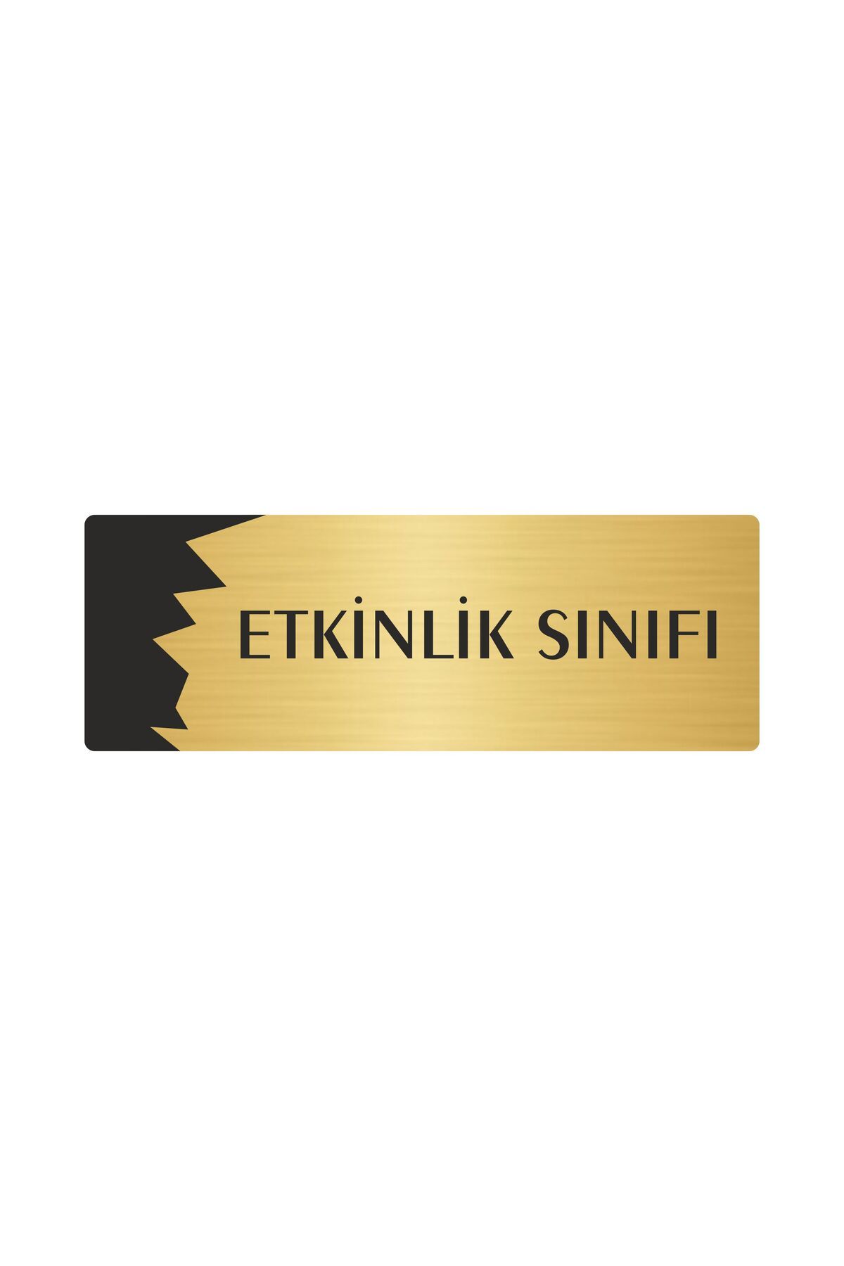 Metal Departman Kapı İsimliği, Yönlendirme levhası Etkinlik Sınıfı 5X20 Cm Altın Renk Kapı İsimlik Tabela