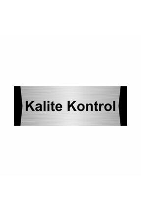 Kalite Kontrol 5x20cm Gümüş Renk Metal Yönlendirme Levhası Kapı İsimlik Tabela