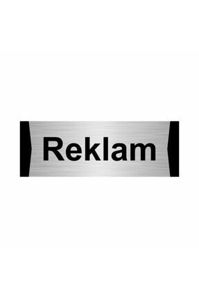 Reklam 5x20cm Gümüş Renk Metal Yönlendirme Levhası Kapı İsimlik Tabela