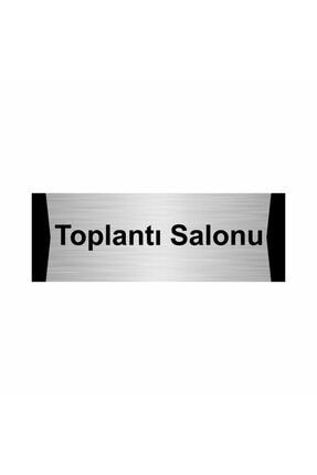 Toplantı Salonu 5x20cm Gümüş Renk Metal Yönlendirme Levhası Kapı İsimlik Tabela