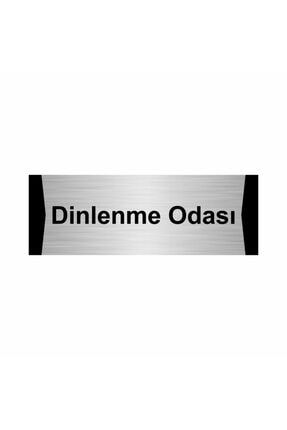 Dinlenme Odası 5x20cm Gümüş Renk Metal Yönlendirme Levhası Kapı İsimlik Tabela