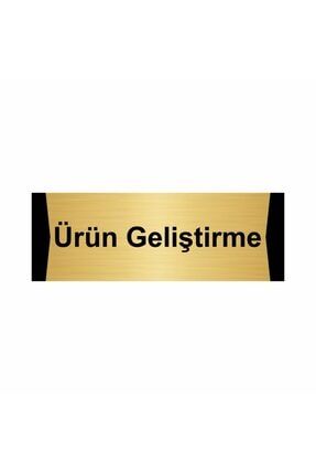 Ürün Geliştirme 5x20cm Altın Renk Metal Yönlendirme Levhası Kapı İsimlik Tabela