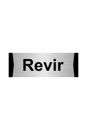 Revir 5x20cm Gümüş Renk Metal Yönlendirme Levhası Kapı İsimlik Tabela