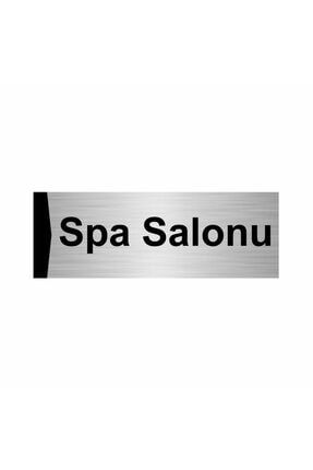 Spa Salonu 5x20cm Gümüş Renk Metal Yönlendirme Levhası Kapı İsimlik Tabela