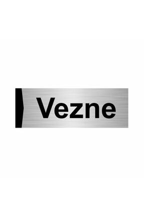Vezne 5x20cm Gümüş Renk Metal Yönlendirme Levhası Kapı İsimlik Tabela