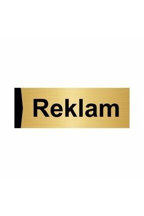 Reklam 5x20cm Altın Renk Metal Yönlendirme Levhası Kapı İsimlik Tabela