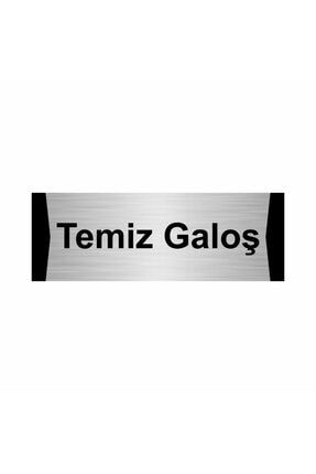Temiz Galoş 5x20cm Gümüş Renk Metal Yönlendirme Levhası Kapı İsimlik Tabela