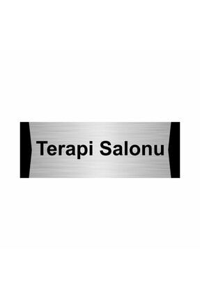 Terapi Salonu 5x20cm Gümüş Renk Metal Yönlendirme Levhası Kapı İsimlik Tabela