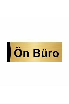 Ön Büro 5x20cm Altın Renk Metal Yönlendirme Levhası Kapı İsimlik Tabela