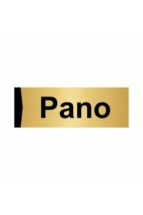 Pano 5x20cm Altın Renk Metal Yönlendirme Levhası Kapı İsimlik Tabela