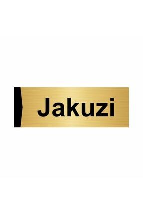 Jakuzi 5x20cm Altın Renk Metal Yönlendirme Levhası Kapı İsimlik Tabela
