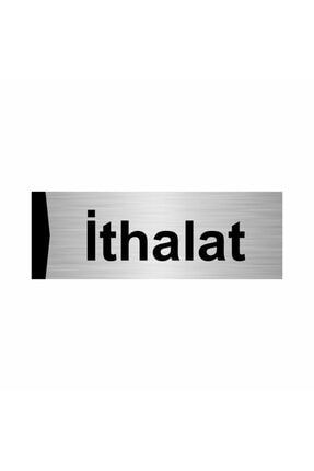 Ithalat 5x20cm Gümüş Renk Metal Yönlendirme Levhası Kapı İsimlik Tabela