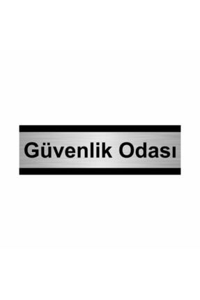 Güvenlik Odası 5x20cm Gümüş Renk Metal Yönlendirme Levhası Kapı İsimlik Tabela