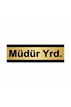 Kütüphane 5x20cm Altın Renk Metal Yönlendirme Levhası Kapı İsimlik Tabela