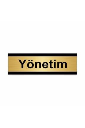 Yönetim 5x20cm Altın Renk Metal Yönlendirme Levhası Kapı İsimlik Tabela