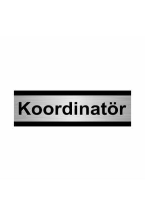 Koordinatör 5x20cm Gümüş Renk Metal Yönlendirme Levhası Kapı İsimlik Tabela