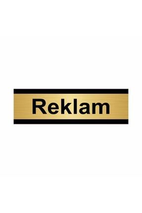 Reklam 5x20cm Altın Renk Metal Yönlendirme Levhası Kapı İsimlik Tabela