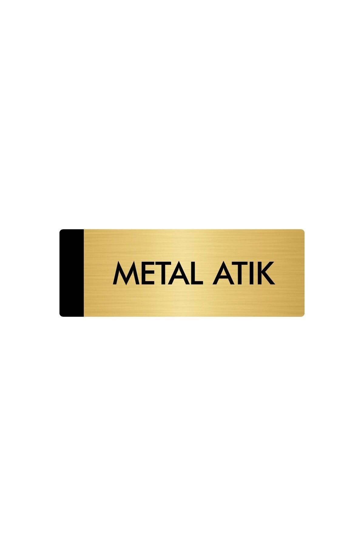 Metal Yönlendirme Levhası, Departman Kapı Isimliği Metal Atık 5x20 Cm Altın Renk Kapı İsimlik Tabela