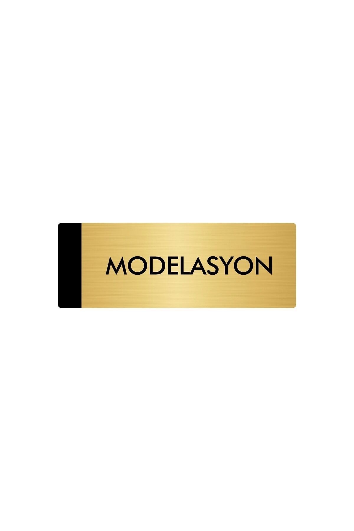 Metal Yönlendirme Levhası, Departman Kapı Isimliği Modelasyon 5x20 Cm Altın Renk Kapı İsimlik Tabela