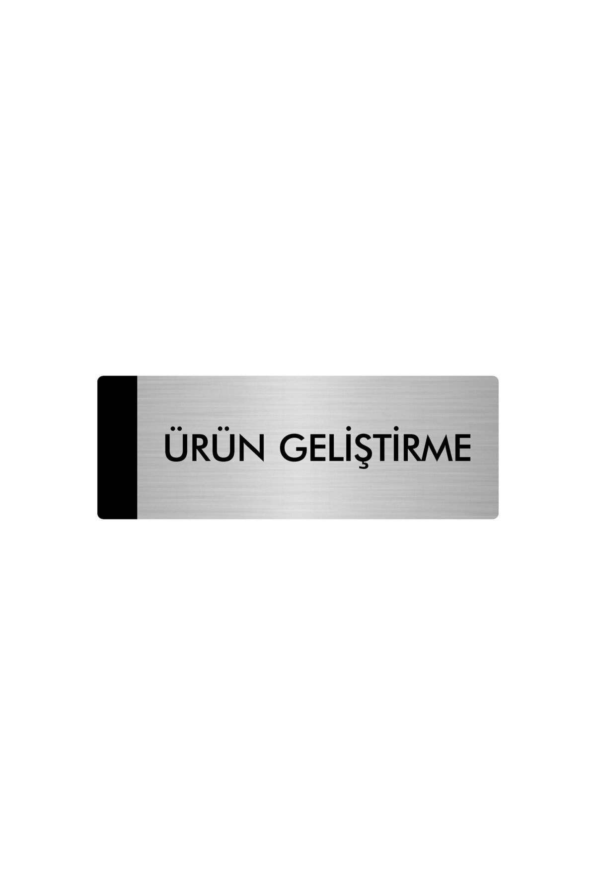Metal Yönlendirme Levhası, Departman Kapı Isimliği Ürün Geliştirme 5x20 Cm Gümüş Renk Kapı İsimlik Tabela