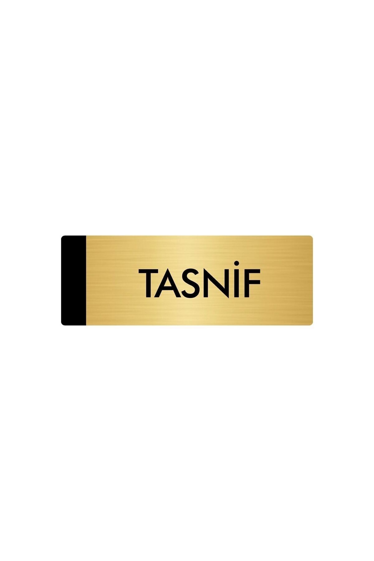 Metal Yönlendirme Levhası, Departman Kapı Isimliği Tasnif 5x20 Cm Altın Renk Kapı İsimlik Tabela