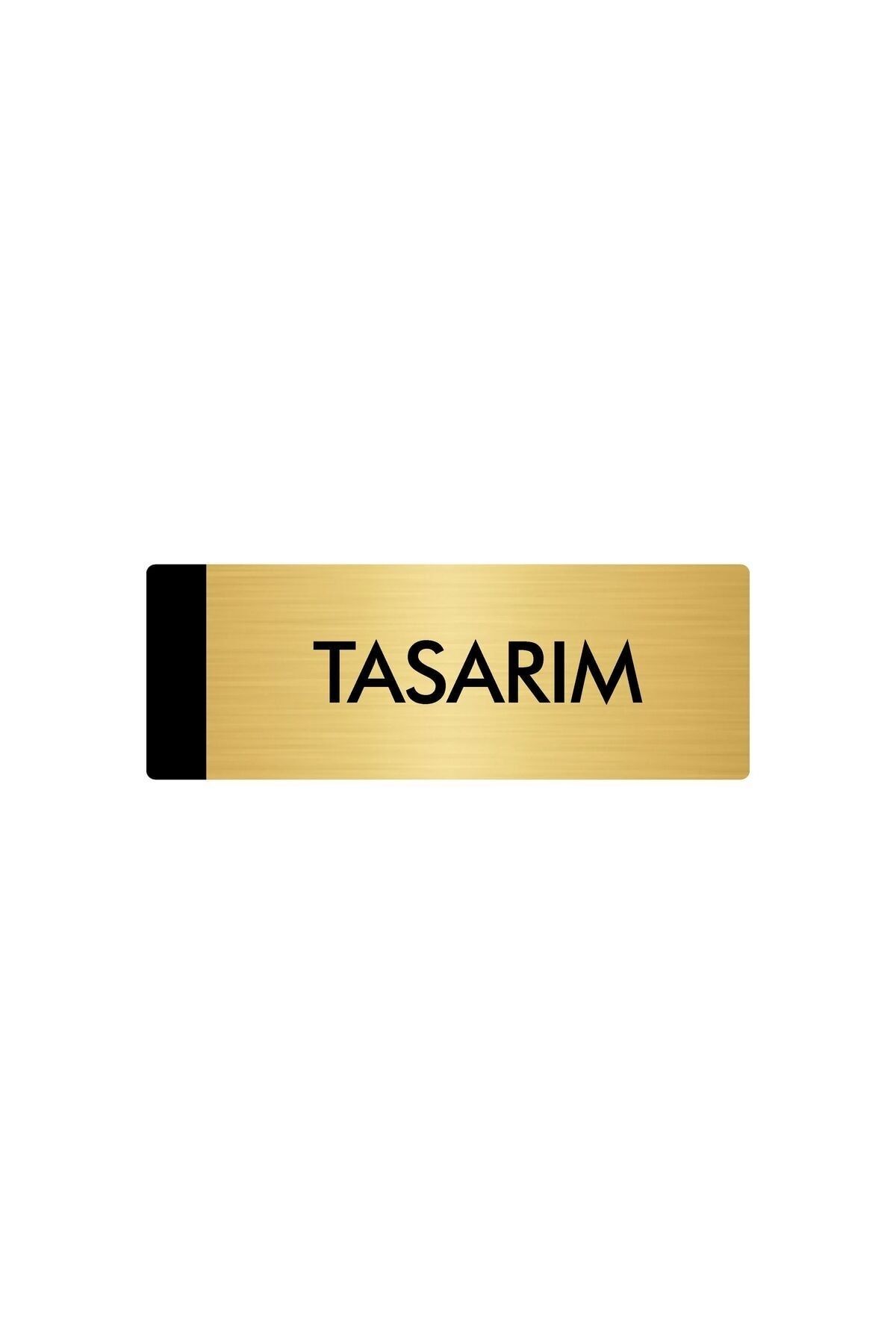 Metal Yönlendirme Levhası, Departman Kapı Isimliği Tasarım 5x20 Cm Altın Renk Kapı İsimlik Tabela
